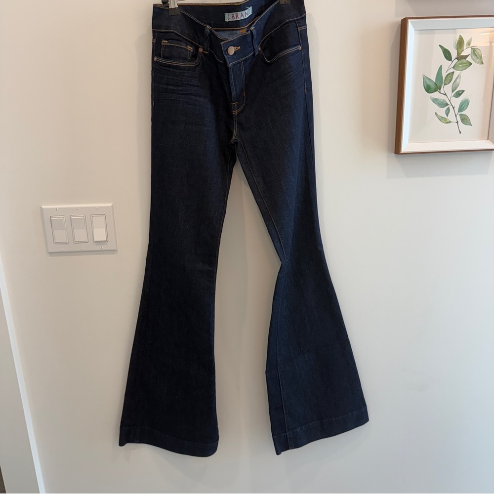J Brand Dark Blue Bell Bottom Women Jeans